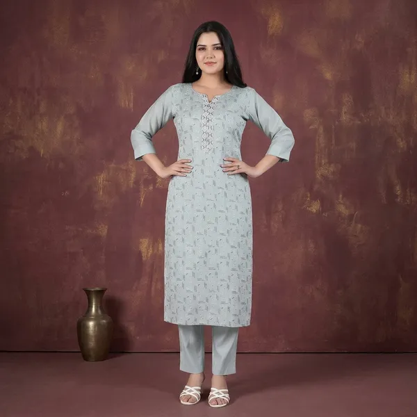 White_Rayon_Regular_Fit_Printed_Jaipuri_Jaipuri_Kurta_For_Women