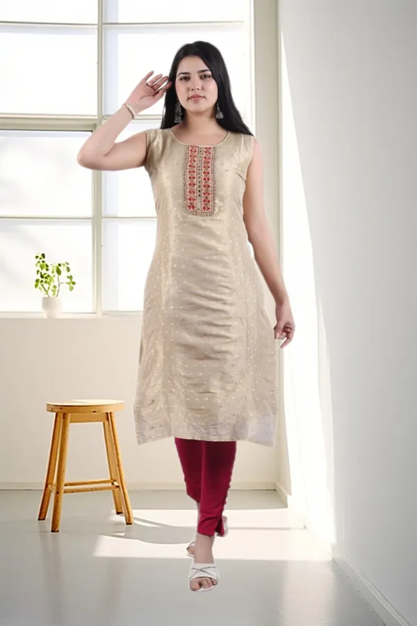 Grey_Rayon_Embroidered_Regular_Fit_Solid_Jaipuri_Jaipuri_Kurta_For_Women