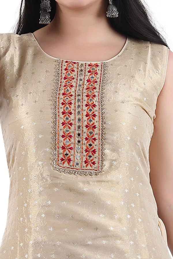 Grey_Rayon_Embroidered_Regular_Fit_Solid_Jaipuri_Jaipuri_Kurta_For_Women
