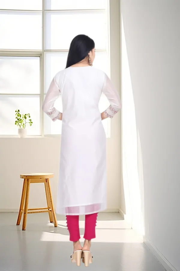 White_Rayon_Embroidered_Regular_Fit_Solid_Jaipuri_Jaipuri_Kurta_For_Women