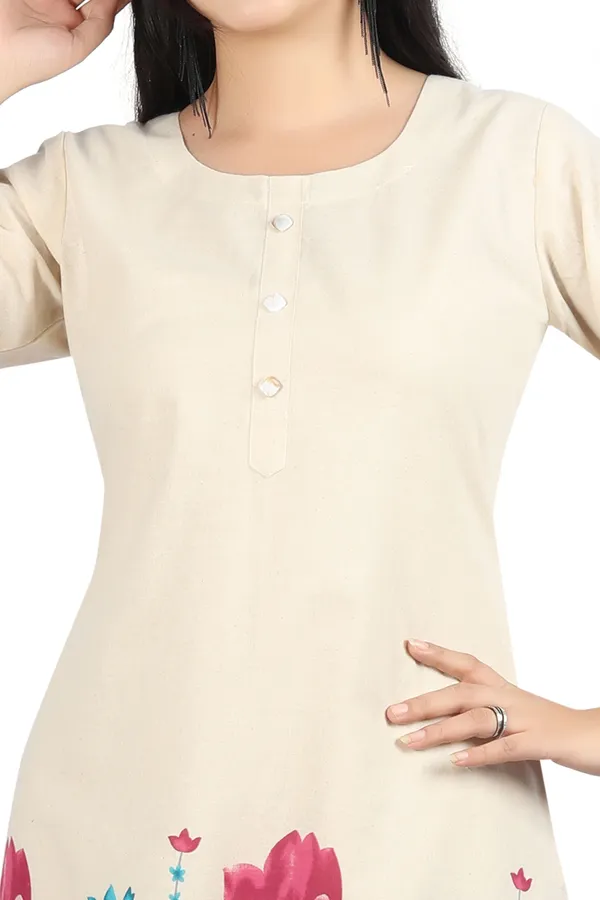 Off_White_Flex_Cotton_Printed_Jaipuri_Jaipuri_Kurta_and_Pant_Set_For_Women