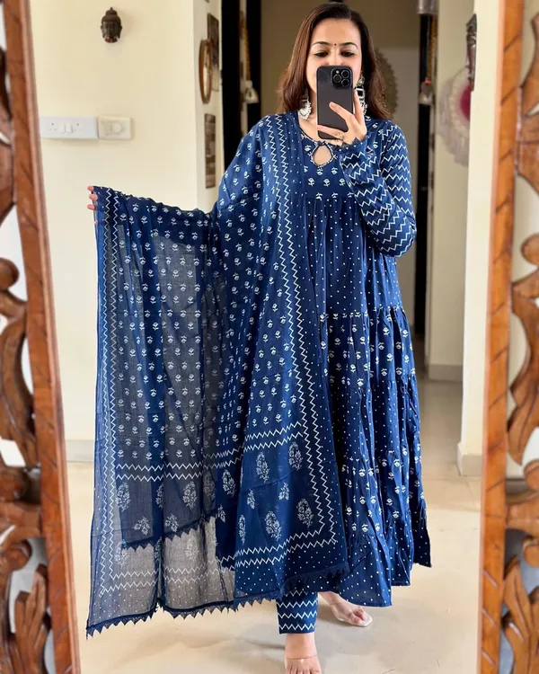 Sky_Blue_Cotton_Jaipuri_Kurta_Pant_With_Dupatta