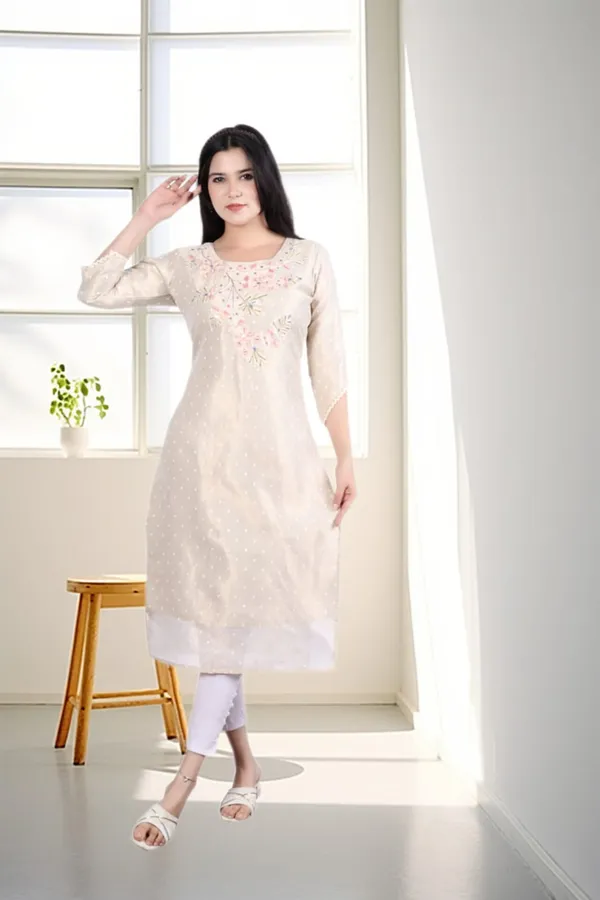 White_Rayon_Embroidered_Regular_Fit_Solid_Jaipuri_Jaipuri_Kurta_For_Women