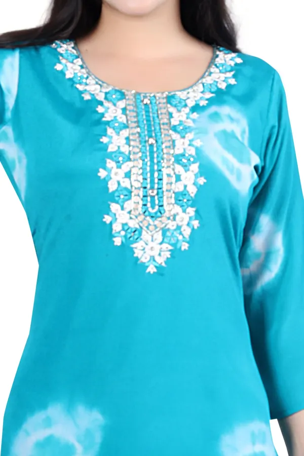 Blue_Rayon_Embroidered_Regular_Fit_Printed_Jaipuri_Jaipuri_Kurta_For_Women