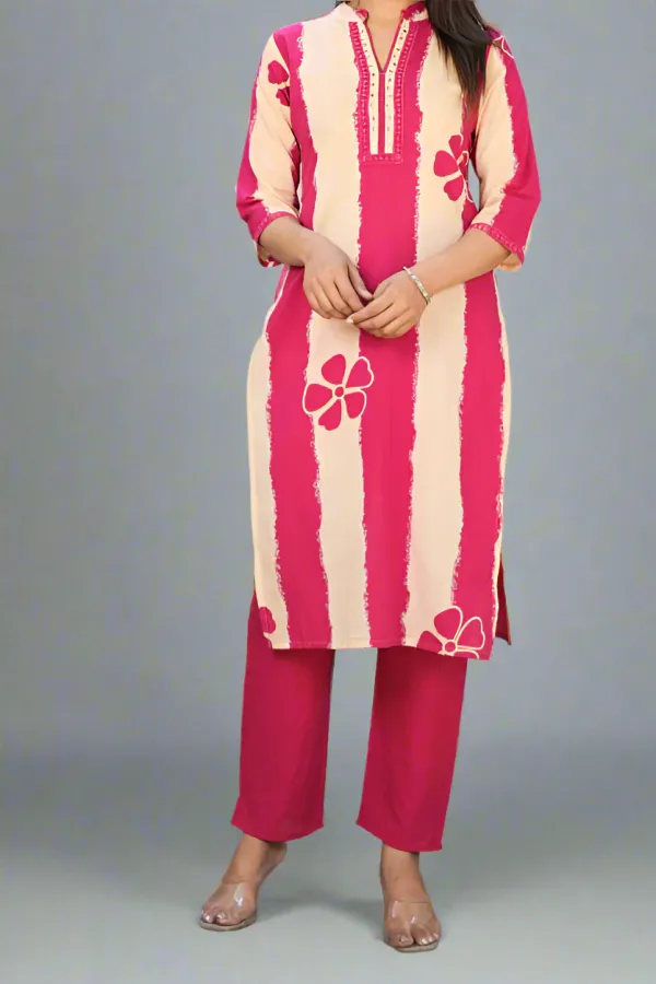 Pink_Ethnic_Cotton_Kurti_Pant_With_Dupatta_Set_For_Women