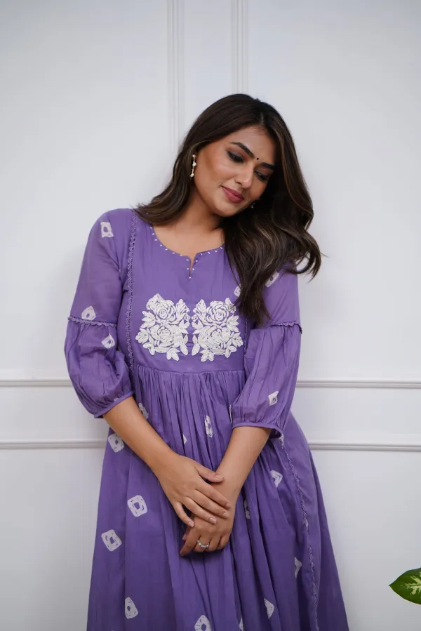 Purple_Ethnic_Cotton_Kurti_With_Pant_Set_For_Women