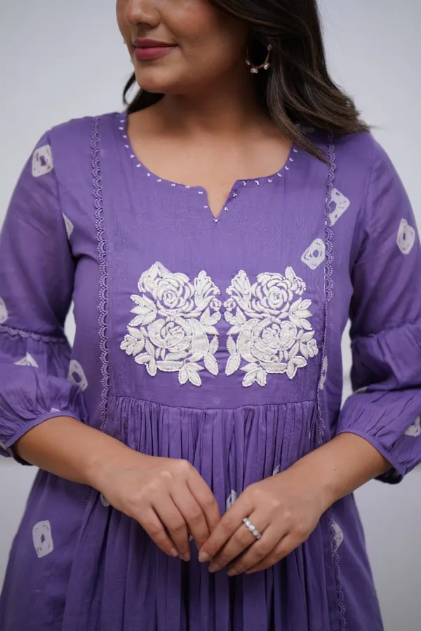 Purple_Ethnic_Cotton_Kurti_With_Pant_Set_For_Women