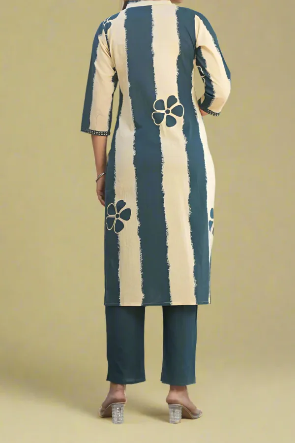 Blue_Ethnic_Cotton_Kurti_Set_with_Pant_&_Dupatta_–_Soft_&_Stylish