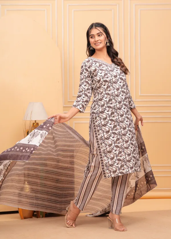 Off-White_Cotton_Ethnic_Kurti_Pant_&_Dupatta_Set_for_Women_–_Elegant_&_Comfortable