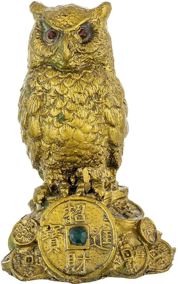 Black_Fiber_Owl_Feng_Shui_And_Vastu_Showpiece_For_Home_Decor