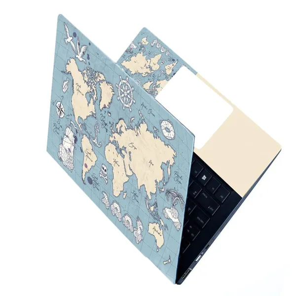 World_Map_Themed_Full_Laptop_Skin_Stickers_Hd_Quality_Sticker_For_Laptops_Upto_15.6_Inch