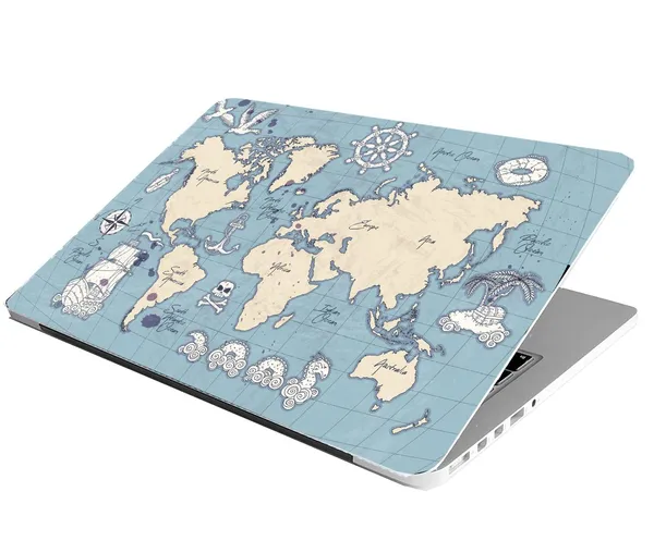 World_Map_Themed_Full_Laptop_Skin_Stickers_Hd_Quality_Sticker_For_Laptops_Upto_15.6_Inch