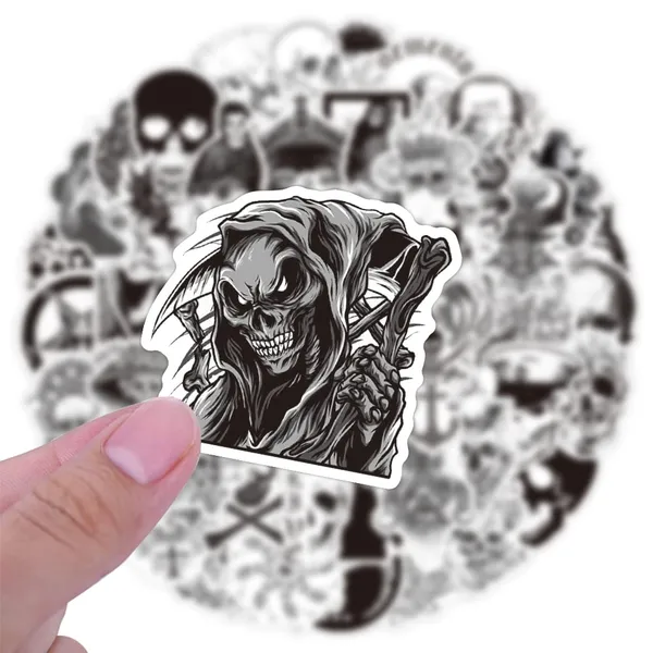Pack_Of_50_Black_&_White_Vinyl_Stickers_For_Laptop_Mobile_Phones_Computer_Bicycle_Bike_Luggage_Scrapbook_Guitar_Waterproof_Stickers_Demon