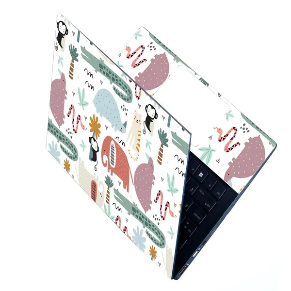 Croco_Themed_Full_Laptop_Skin_Bubble_Free_Hd_Quality_Sticker_For_Laptops_Upto_15.6_Inch_Compatible_With