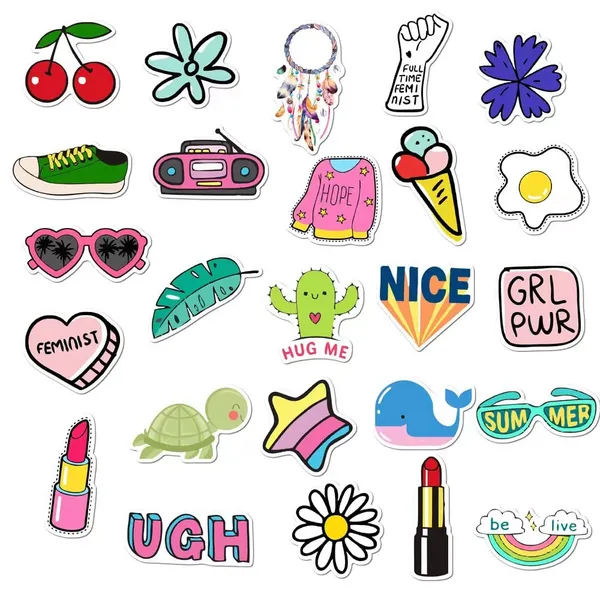 Pack_Of_50_Vinyl_Stickers_For_Laptop_Mobile_Phones_Computer_Bicycle_Bike_Luggage_Scrapbook_Guitar_Waterproof_Stickers_Feminist