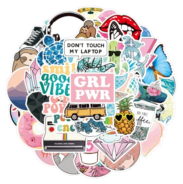 Pack_Of_50_Vinyl_Stickers_For_Laptop_Mobile_Phones_Computer_Bicycle_Bike_Luggage_Scrapbook_Guitar_Waterproof_Stickers_Girl_Power