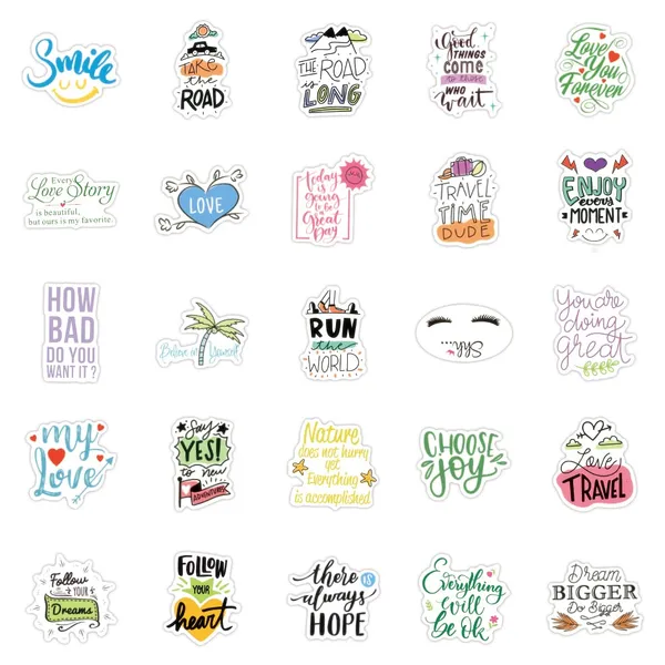 Pack_Of_50_Vinyl_Stickers_For_Laptop_Mobile_Phones_Computer_Bicycle_Bike_Luggage_Scrapbook_Guitar_Waterproof_Stickers_Inspirational_Quotes