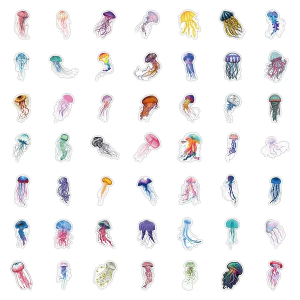 Pack_Of_50_Vinyl_Stickers_For_Laptop_Mobile_Phones_Computer_Bicycle_Bike_Luggage_Scrapbook_Guitar_Waterproof_Stickers_Jellyfish