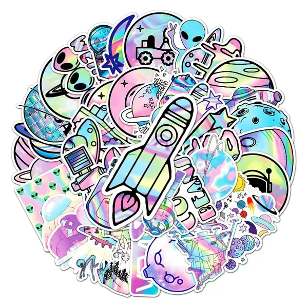 Pack_Of_50_Vinyl_Stickers_For_Laptop_Mobile_Phones_Computer_Bicycle_Bike_Luggage_Scrapbook_Guitar_Waterproof_Stickers_Laser_Planet