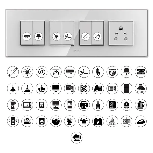 Pack_Of_352_White_Base_&_Black_Icons_Self_Adhesive_Multi_Colour_Switch_Board_Stickers_Switch_Id_Vinyl_Sticker_Decal