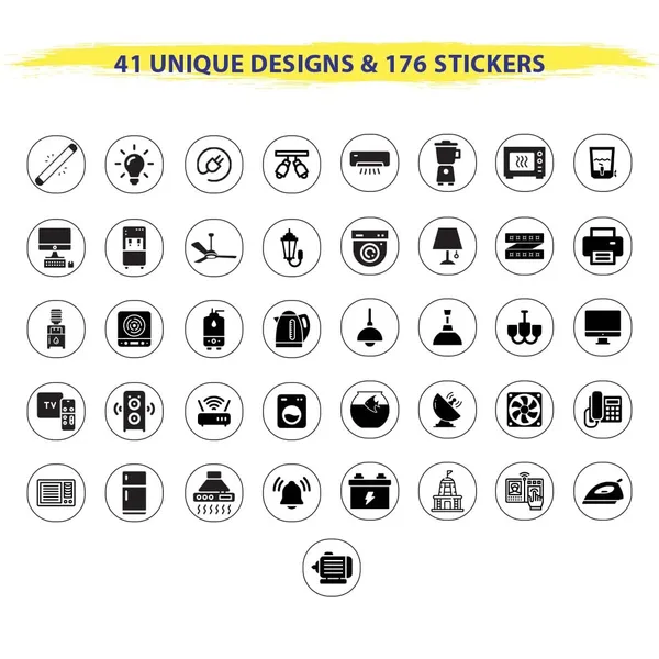 Pack_Of_352_White_Base_&_Black_Icons_Self_Adhesive_Multi_Colour_Switch_Board_Stickers_Switch_Id_Vinyl_Sticker_Decal