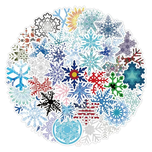 Pack_of_50_Vinyl_Stickers_For_Laptop_Mobile_Phones_Computer_Bicycle_Bike_Luggage_Scrapbook_Guitar_Waterproof_Stickers_Snowflakes