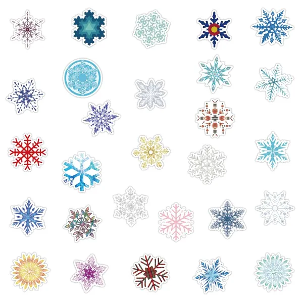 Pack_of_50_Vinyl_Stickers_For_Laptop_Mobile_Phones_Computer_Bicycle_Bike_Luggage_Scrapbook_Guitar_Waterproof_Stickers_Snowflakes