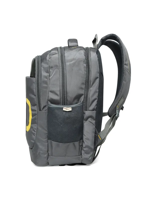 Grey_Polyester_Laptop_Backpack_With_Compression_Straps_For_Unisex