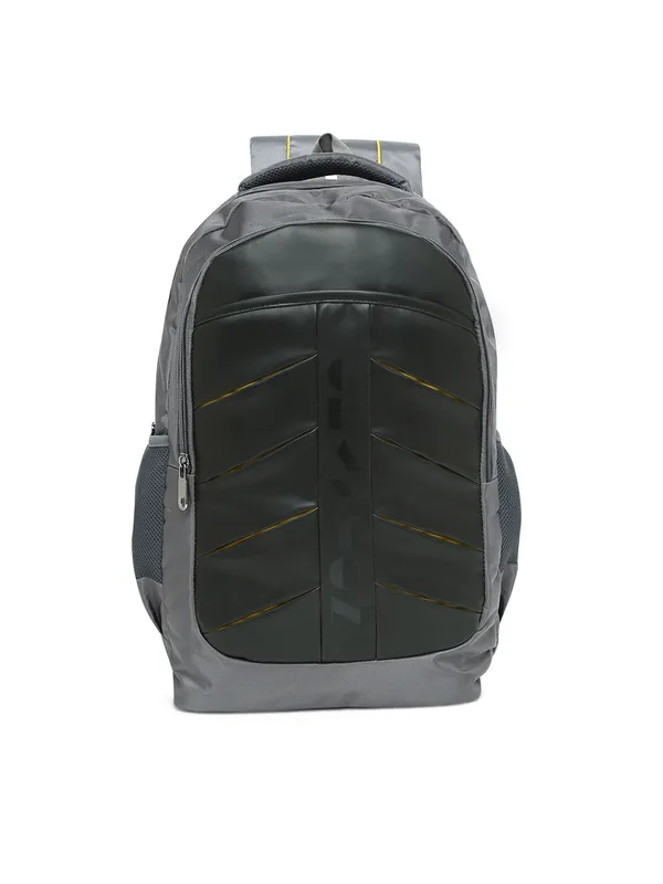 Grey_Polyester_Laptop_Backpack_With_Compression_Straps_For_Unisex