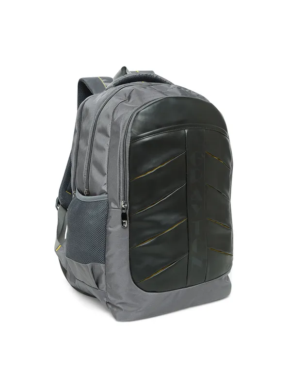 Grey_Polyester_Laptop_Backpack_With_Compression_Straps_For_Unisex
