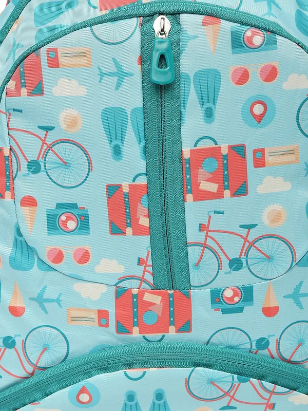 Green_Polyester_Cycle_Design_Backpack_For_Unisex
