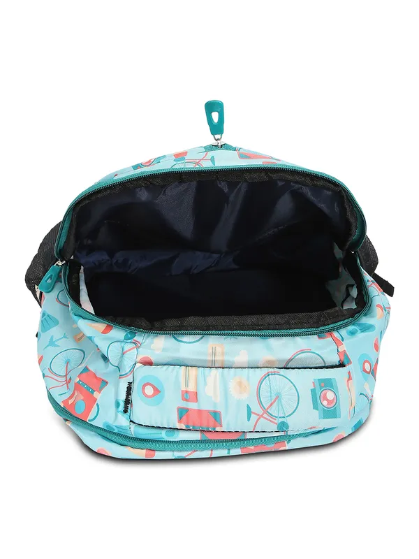 Green_Polyester_Cycle_Design_Backpack_For_Unisex