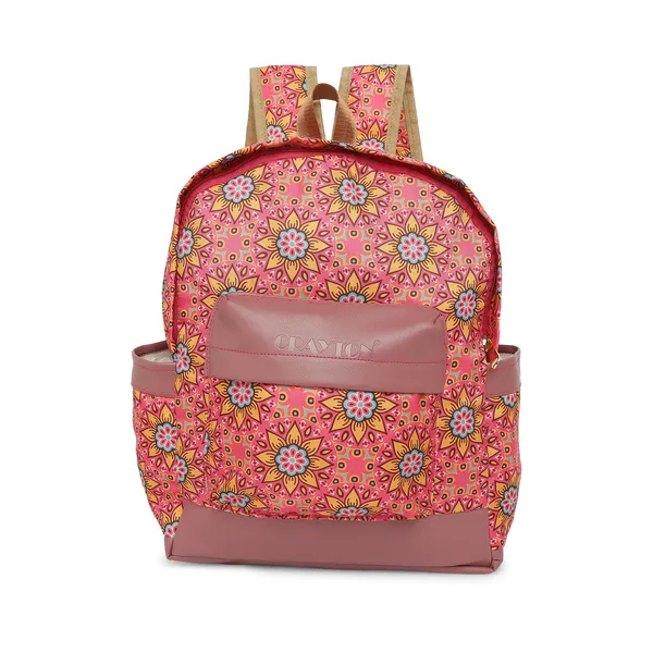 Multicolour_Polyester_Madhubani_Design_Backpack_With_Pouch_For_Unisex