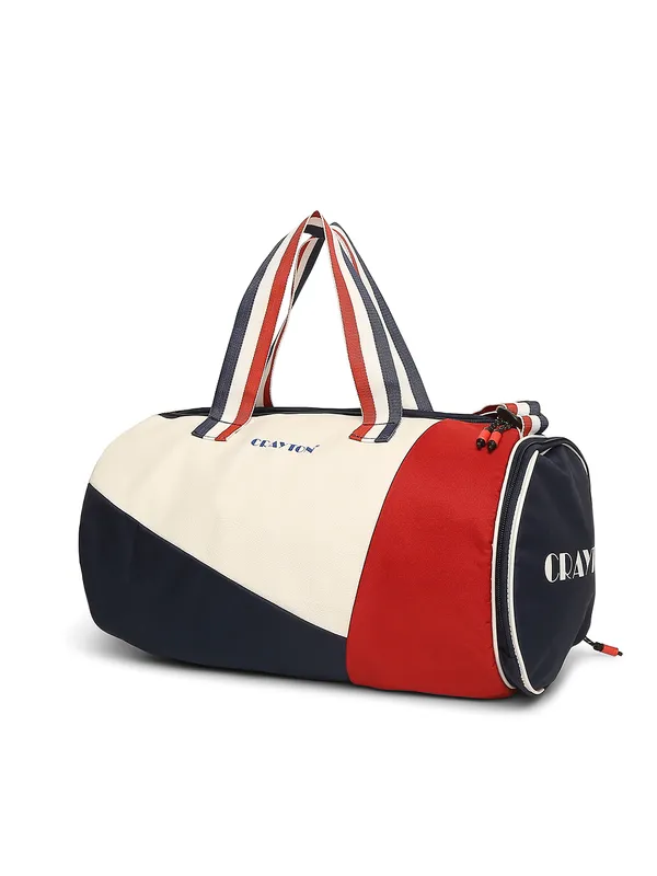 Multicolour_Polyester_Duffel_Gym_Bag_With_Shoe_Compartment_For_Unisex