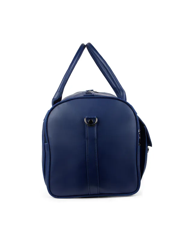Blue_Vegan_Leather_Duffel_Gym_And_Travel_Bag_With_Multiple_Pockets_For_Unisex
