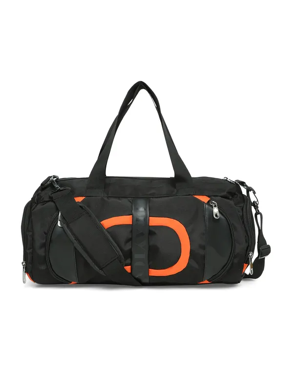Black_Polyester_Medium_Sports_Or_Gym_Duffel_Bag_For_Unisex