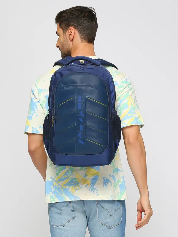 Blue_Polyester_Laptop_Backpack_With_Compression_Straps_For_Unisex