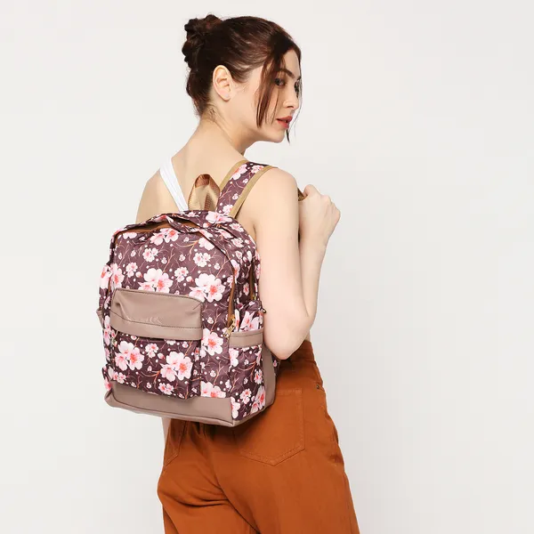 Multicolour_Polyester_Floral_Design_Backpack_With_Pouch_For_Unisex