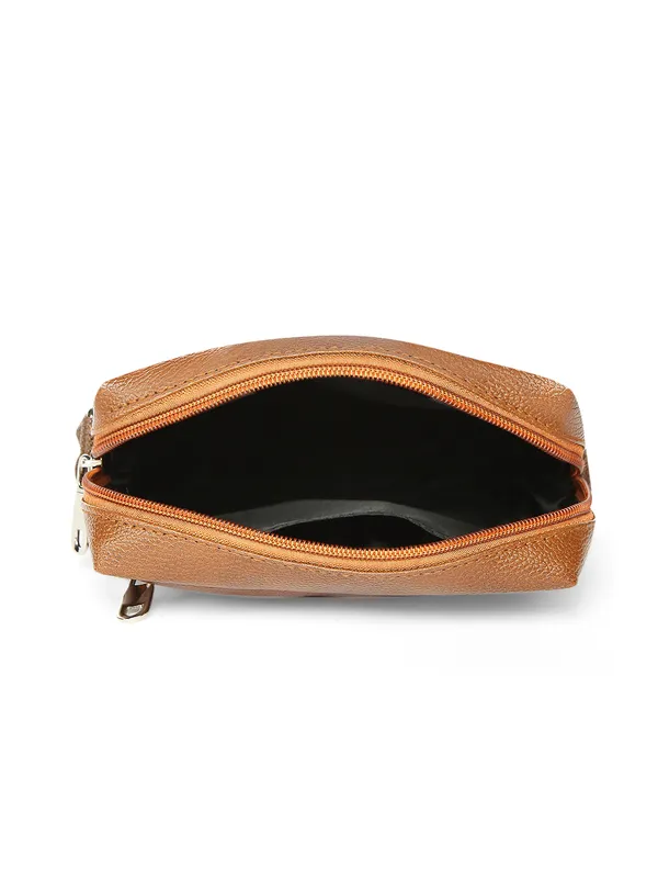 Tan_Vegan_Leather_Sling_Or_Side_Bag_For_Unisex
