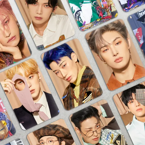 Multicolor_Ateez_"Fever:_Epilogue"_Photo_Cards_(_Set_Of_16_+_2_Free_Stickers)_Photographic_Paper_(2.8_Inch_X_3.5_Inch)