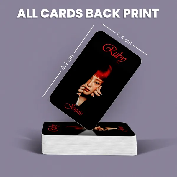 Jennie_"Ruby"_Album_Concept_Double_Side_Printed_Photocards_(_Set_of_24+_1_Freebies_)