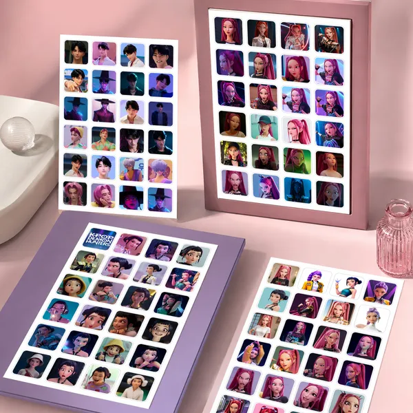 Kpop_Demon_Hunters_Round_Corner_Sticker_Sheets_(_Set_of_4_Sheets_)_96_Stickers