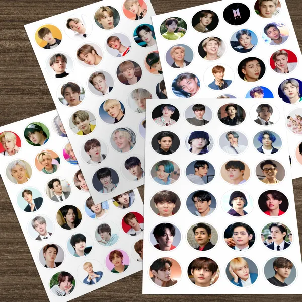 Multicolor_Bts_Small_Round_Shape_Stickers_Sheets_(_Set_Of_4_Sheets_)_96_Stickers_Paper_Print_(8.6_Inch_X_2_Inch)