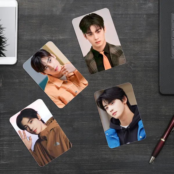 Multicolor_Astro_Cha_Eun_Woo_Bias_Pack_Photocards_(_Set_Of_14_+_2_Freebies_)_Fine_Art_Print_(4.3_Inch_X_2.7_Inch)