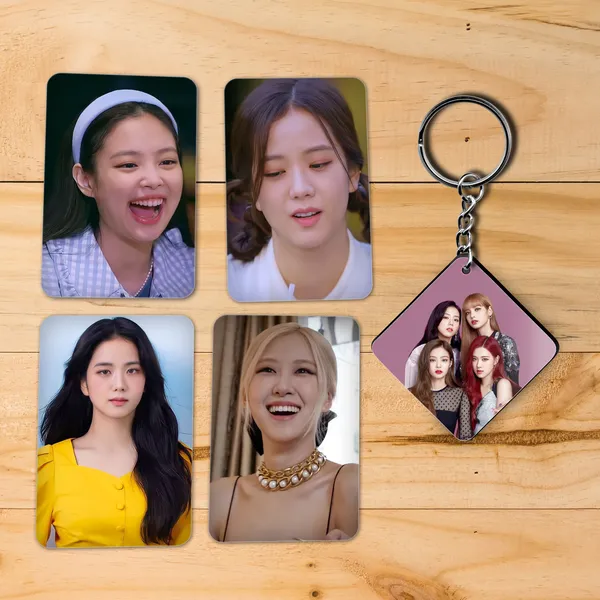 Multicolor_Blackpink_Keychain_(_With_8_Freebie_Photocards_)_Canvas_Art_(2.5_Inch_X_2.5_Inch)