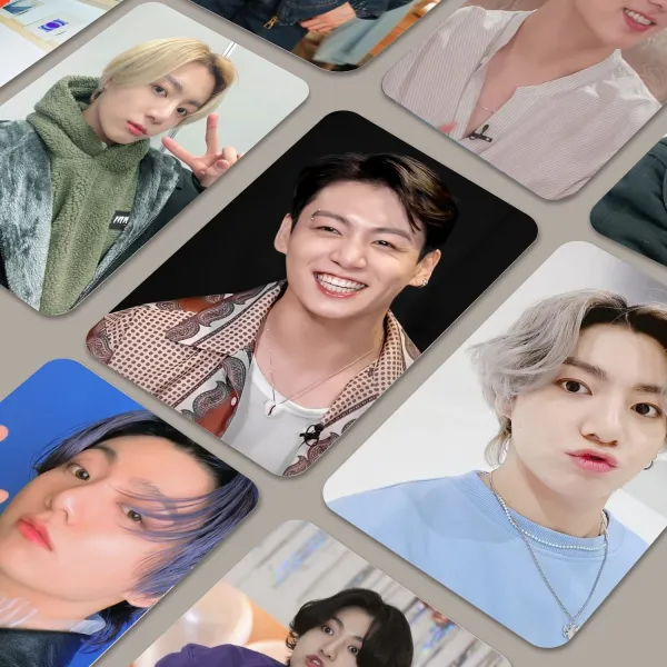 Multicolor_11_Cm_Bts_Jungkook_Bias_Pack_Photocard_(_Set_Of_16_)_+_2_Free_Stickers_Self_Adhesive_Sticker_(Pack_Of_16)