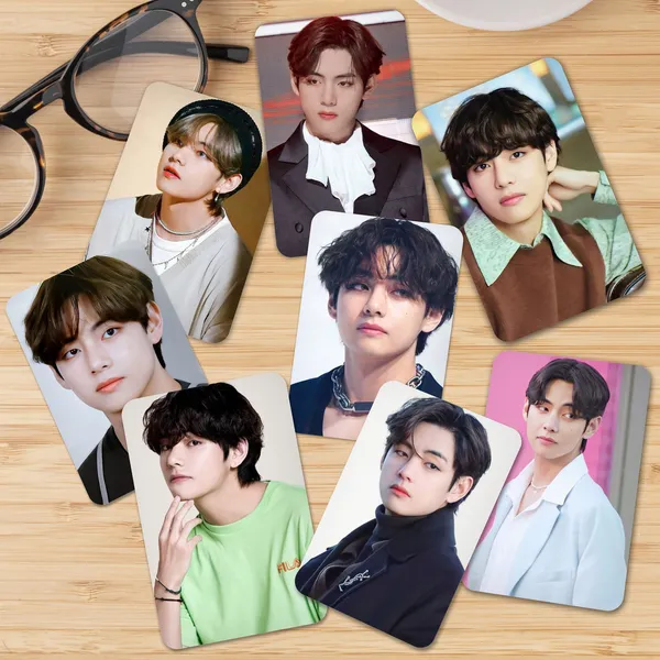 Multicolor_Bts_V_Bias_Pack_02_Photo_Cards_(_Set_Of_16_+_2_Freebies_)_Fine_Art_Print_(4.3_Inch_X_2.8_Inch)