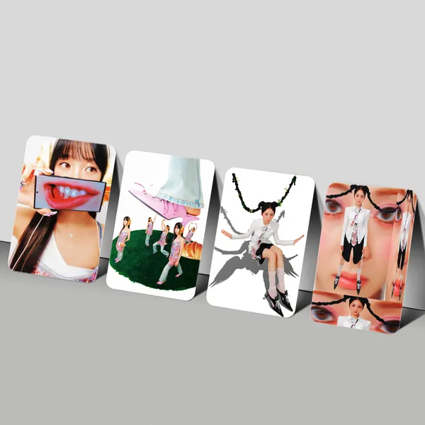 Multicolor_Le_Sserafim_"Crazy"_Album_Laminated_Photocards_(_Set_Of_28_+_4_Freebies_)_Fine_Art_Print_(4.3_Inch_X_2.7_Inch)