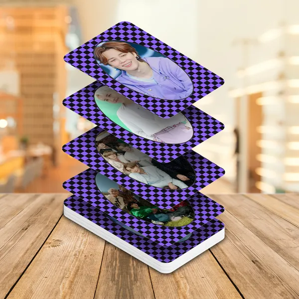 Multicolor_Bts_Purple_Background_Bias_Pack_Photo_Cards_(Set_Of_16)_Paper_Print_(3.5_Inch_X_2_Inch)