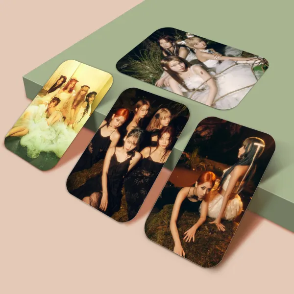 Multicolor_Le_Sserafim'S_Easy_Song_Concept_Small_Photo_Cards_(_Set_Of_22_+_3_Freebies_)_Fine_Art_Print_(3.3_Inch_X_2.2_Inch)